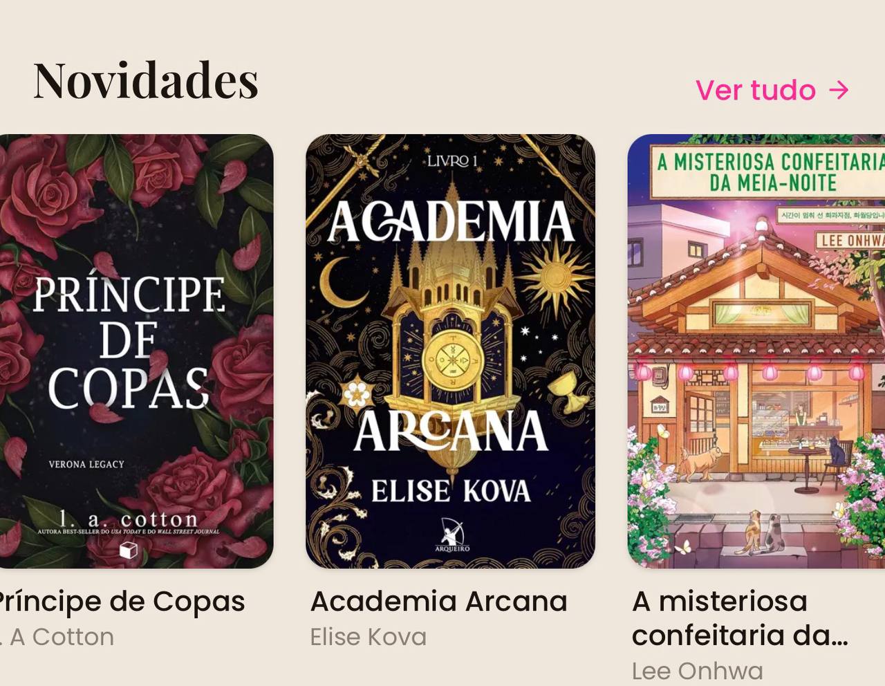 Atualizações diárias de novos livros